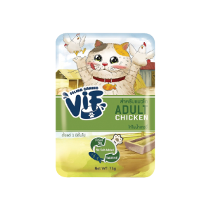 vif 비프 고양이 습식 파우치 어덜트- 닭고기 in그레이비 75g