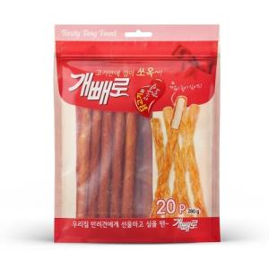【매장】[개빼로] 치킨과 가죽껌 콜라보 (280g/20p) x 5개
