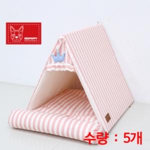 【매장】[레드퍼피] 유니트라이 삼각하우스 (파스텔핑크/5개)
