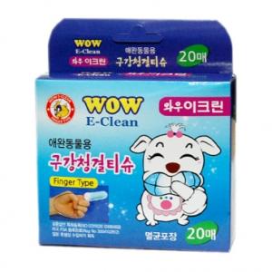 [와우] 이크린 구강청결티슈 (20매)