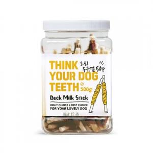 【매장】[Think your dog teeth] 오리딩고 스틱 500g통 (50px4개 묶음)