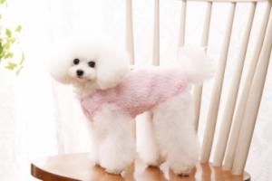 【매장】[펫디자인] 눈강아지 뽀글이 조끼 (핑크/A344)
