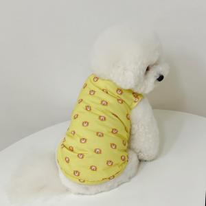 【매장】[펫디자인] 곰돌이 민소매 (옐로우)