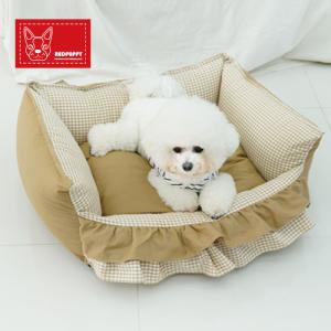 [레드퍼피] 팜스 펫쿠션-머스타드