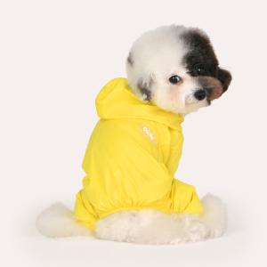 【매장】[올치] 강아지 캔디 초경량 올인원 우비 + 파우치 세트(옐로우/RM6274)