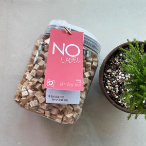[NO라벨] 대용량 동결건조 간식ㅣ닭가슴살 큐브 (400g)