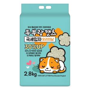 ★무료배송★[두부랑캣츠] 극세입자 두부 모래 (2.8kgx6개입)