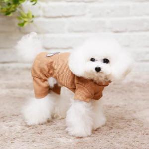 【매장】[펫디자인]골지반팔올인원(브라운)