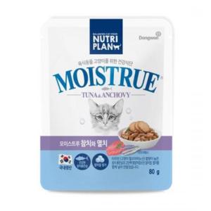 [동원뉴트리플랜] 모이스트루 참치와 멸치 파우치 (80g/1box*12개입)