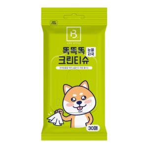 [똑똑똑] 눈물자국 물티슈 (30매)