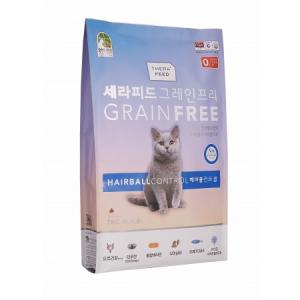 [세라피드] 고양이 그레인프리 무곡물사료 헤어볼컨트롤 (2kg)