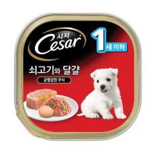 【매장】[시저] 쇠고기와 달걀(1세이하)(100g)24개입