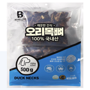 【매장】[깨끗한간식] 오리목뼈 (500g)