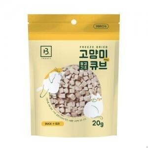 브리더랩 동결건조 미니큐브 오리 20g