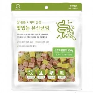 【매장】굿데이 맛있는 유산균껌 소고기혼합 300g (매장)