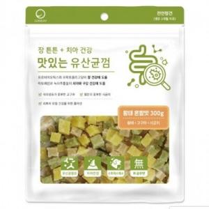 【매장】굿데이 맛있는 유산균껌 황태혼합 300g (매장)