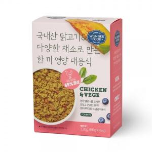 [원더푸드]한 끼 영양 대용식 닭고기 320g (80g x 4)