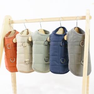 【매장】[펫디자인]베이직 하네스 패딩(카키)