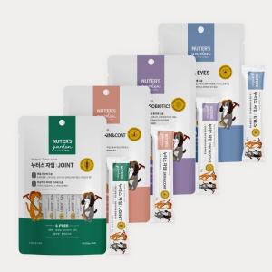 4+2행사! 누터스가든 누터스자임 기능성 츄르 1팩 (12g x 5개) 관절 눈물 피모 유산균