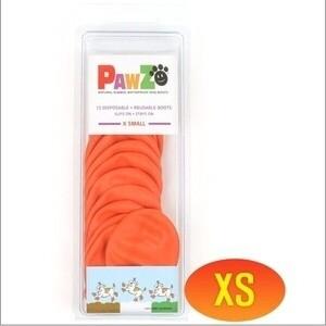 포우즈 천연 라텍스 애견신발 -(주황)XS
