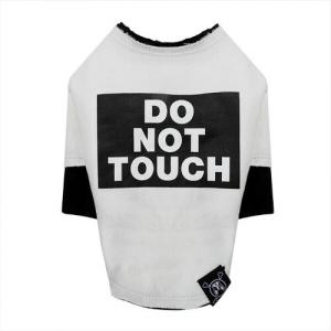 [퍼피엔젤]TS505 DO NOT TOUCH™ 러프컷 레이어드 라운드 티셔츠(#10 아이보리)