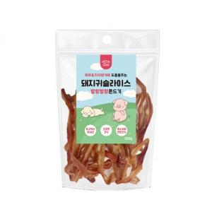 【매장】웰랩 돼지귀슬라이스(쫀드기)100g