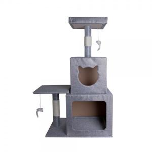 [레츠펫] 캣타워 LP-700 그레이 높이 :108cm  / 넓이 60cm