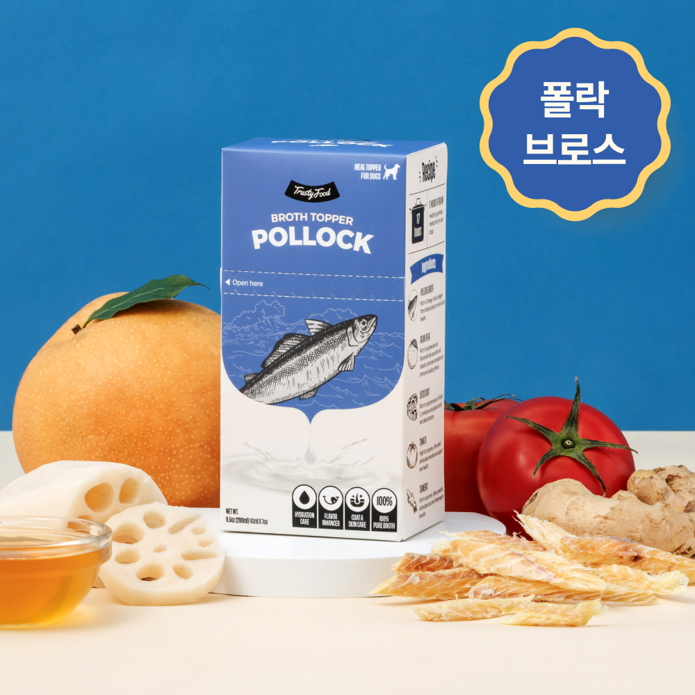 [트러스티푸드] 폴락 브로스 토퍼 황태 육수 (280ml/40mlx7개)
