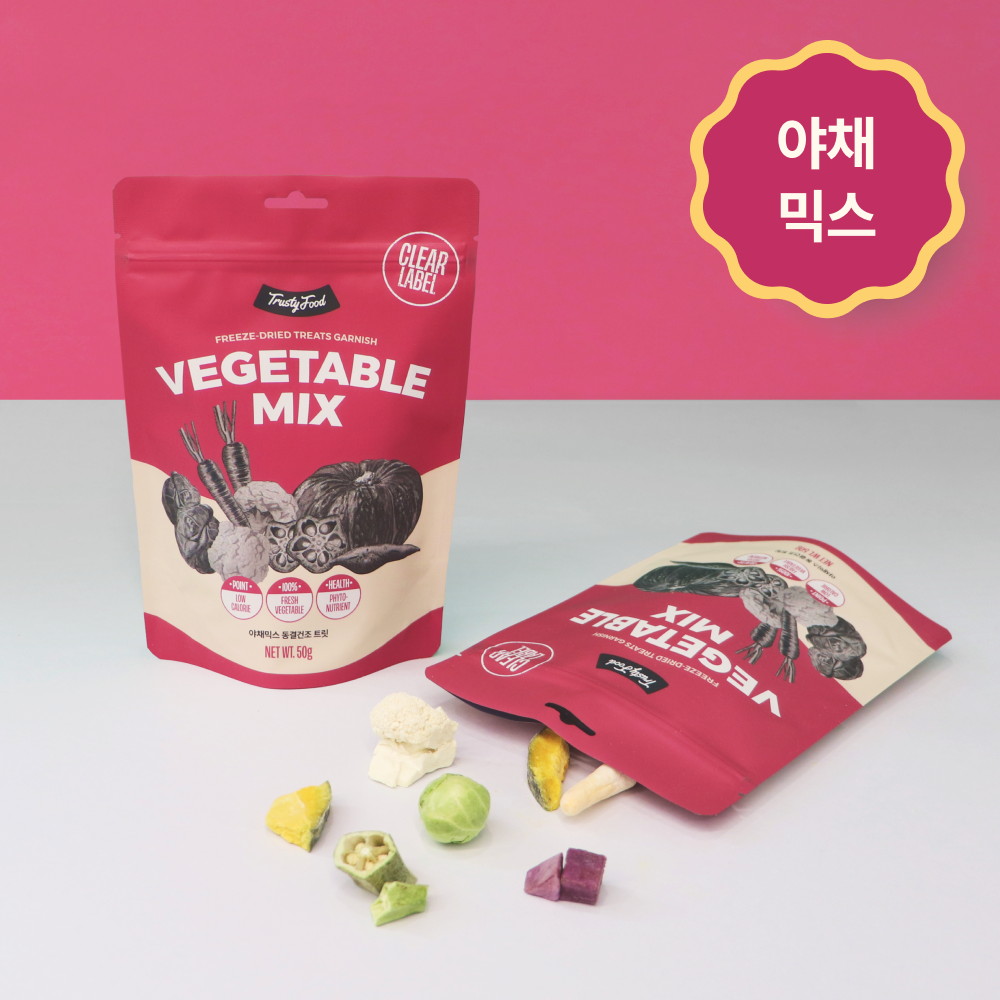 10%할인! [트러스티푸드] 동결건조 가니쉬 야채믹스 50g (간식/토퍼)