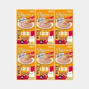 [6개세트] SC-75 이나바 챠오츄르 가다랑어&가쯔오브시 14g x 4p