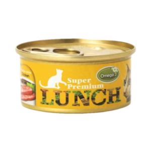 슈퍼 프리미엄 런치캔 80g 오메가3 참치+치킨