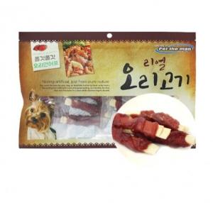 펫더맨 리얼 오리고기 300g 쫄깃쫄깃 오리연어포