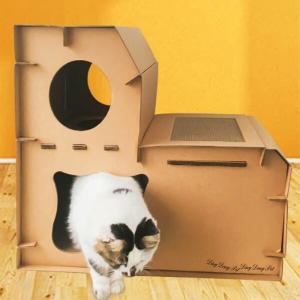딩동펫 반려동물 고양이 스크래쳐 하우스 다락방