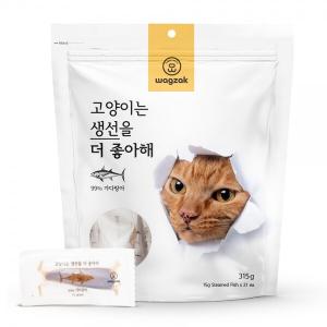 와그작 고양이는 생선을 더 좋아해 315g - 가다랑어 (15g x 21개입)