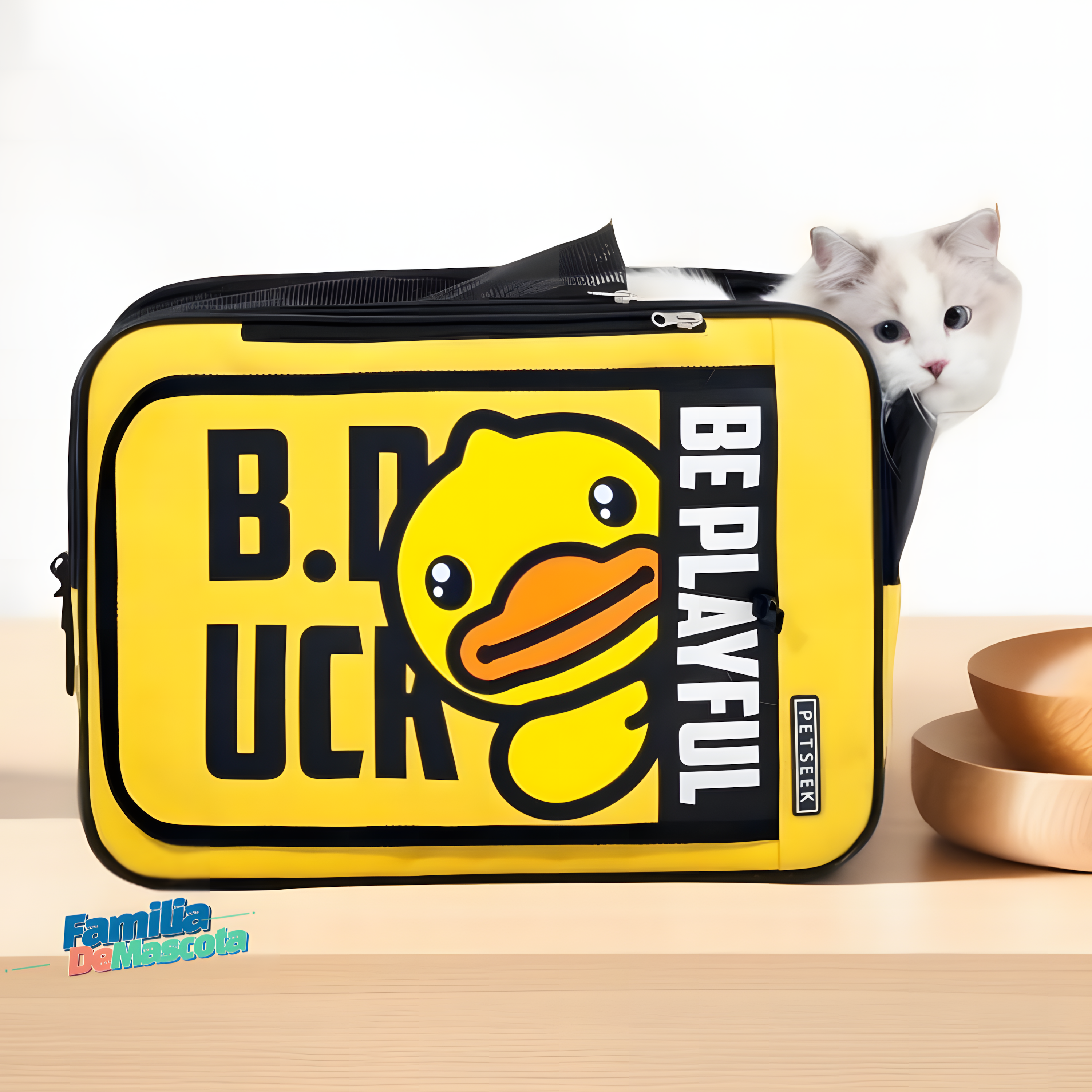 [PETSEEK] 노랑오리(B Duck) 캐릭터 3 in 1 펫 백팩_PB-002