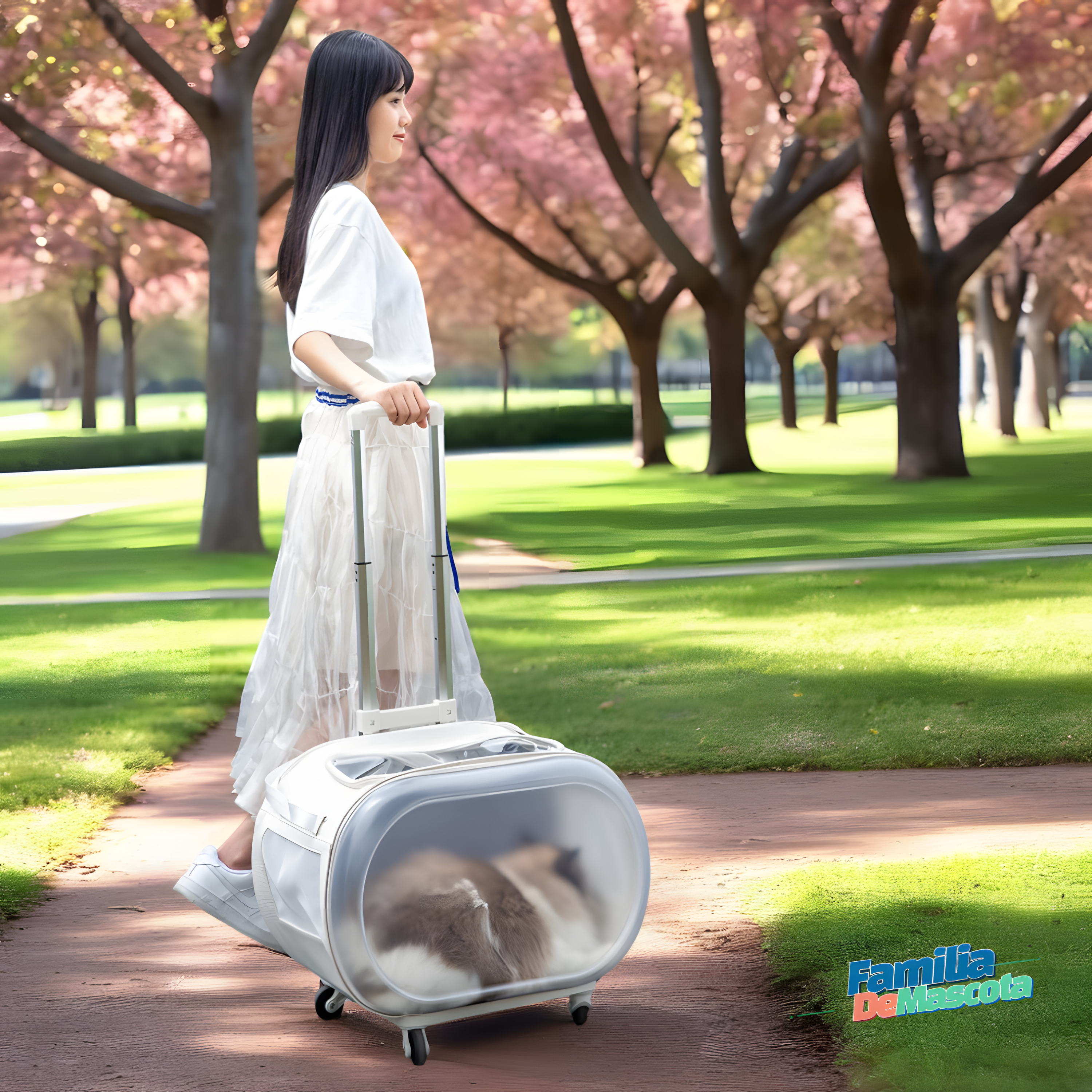 [PETSEEK] 모던 트렌디 무빙 트롤리 & 펫 캐리어 백_PT-301