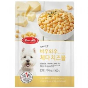 바우와우 체다치즈볼 100g