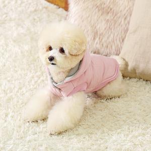 펫츠랜드 솜사탕패딩조끼 핑크 S-2XL