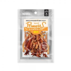 [국내산]프리미요 수제간식 돼지귀슬라이스80g