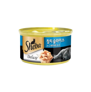 쉬바 디럭스 참치 슬라이스와 그레이비소스 85g