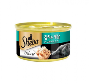 쉬바 디럭스 참치 살코기와 게살과 그레이비소스 85g