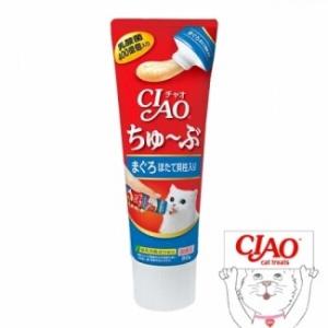 이나바 챠오 츄브 참치&조개관자 80g CS-152