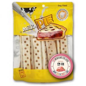 밀크파이 부스러기 없이 오래먹는 개껌 연어맛 15p