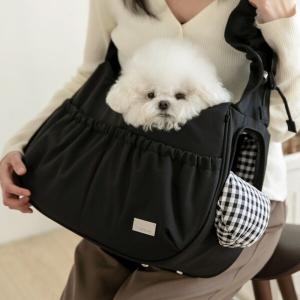 펫츠랜드 앨리스슬링백 이너쿠션세트 블랙 M-L