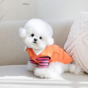 펫츠랜드 모던케이프패딩 오렌지 S-2XL