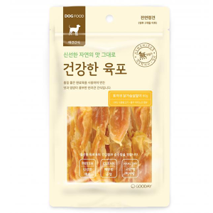 GD[굿데이] 건강한육포 토끼귀 닭가슴살말이 (80g)