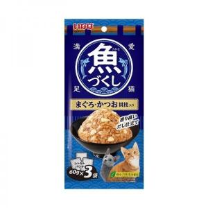 TCR-176 이나바 생선가득 파우치 참치&가다랑어&가리비관자