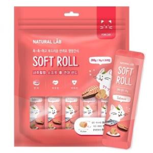 유통임박 40%할인! [네츄럴랩] 소프트 롤 연어 샌드 고양이 (200g)
