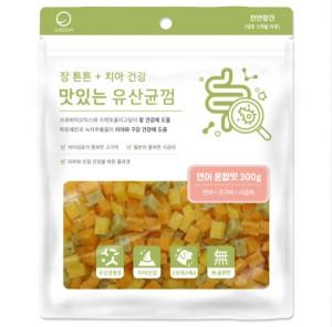 굿데이 맛있는 유산균껌 연어 혼합맛 300g