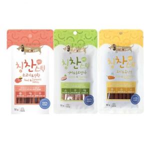 세나개 칭찬스틱 연어&클로렐라 50g 10개 묶음 외 2종